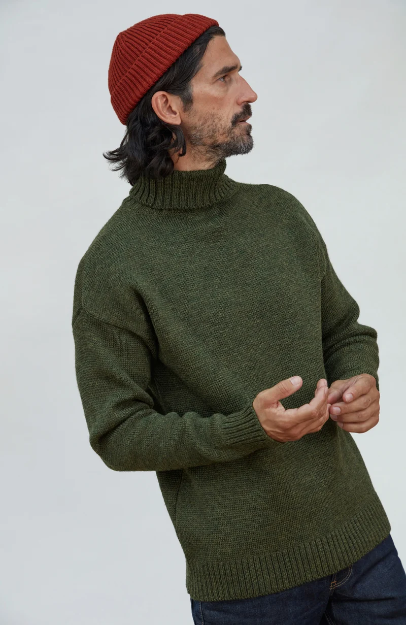 Der moderne Submariner – Rollkragenpullover aus Merinowolle