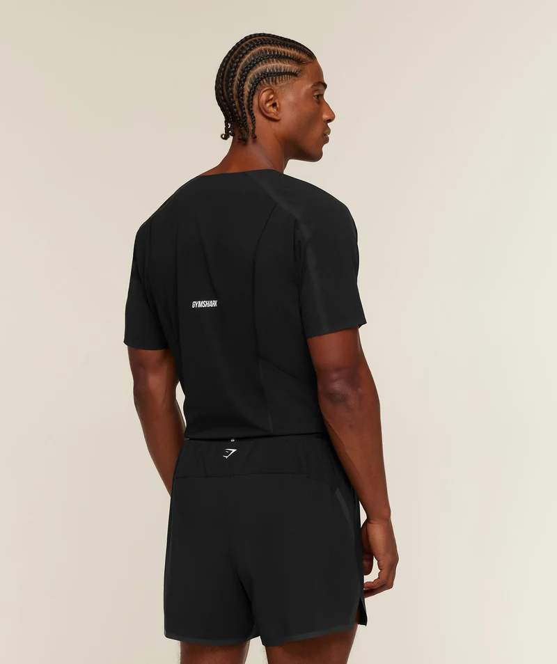 Gymshark Hybrid Race T-Shirt - Black