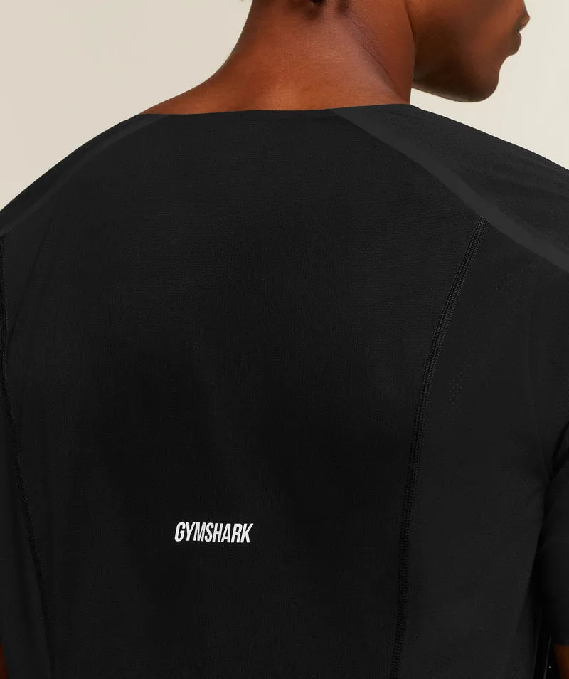 Gymshark Hybrid Race T-Shirt - Black