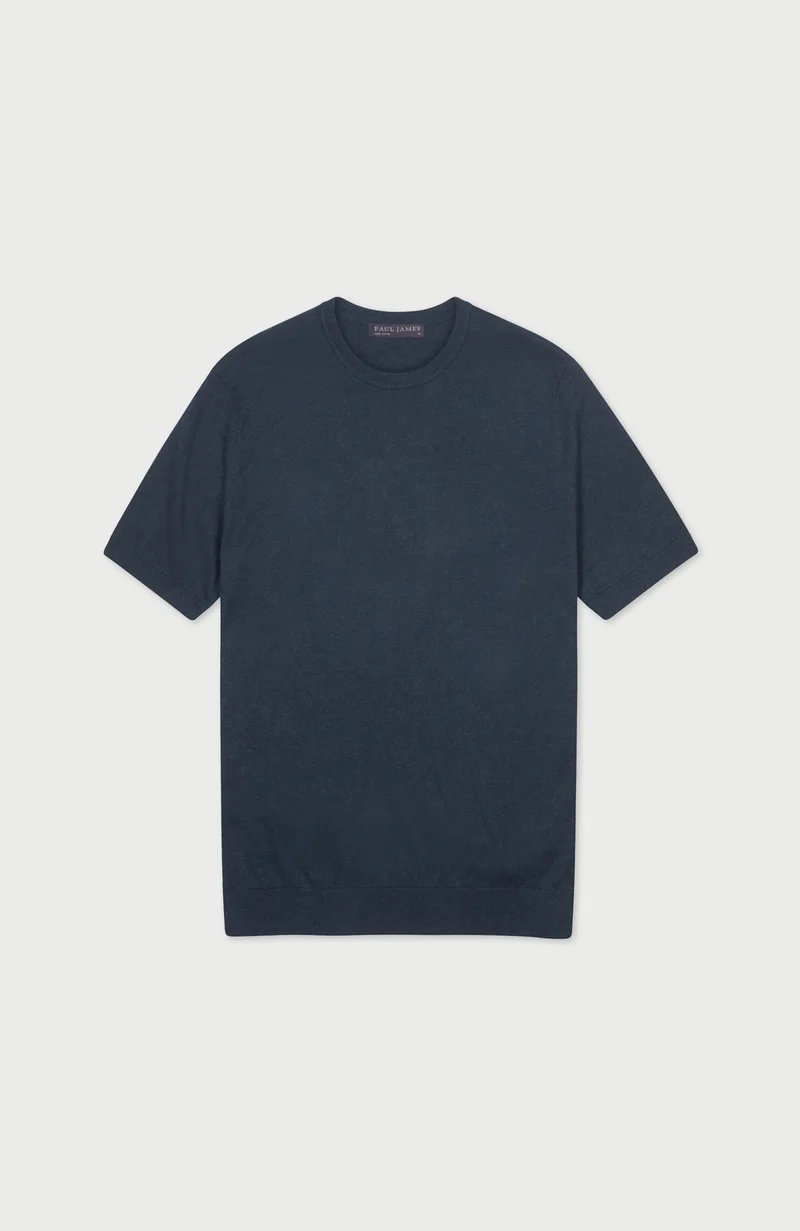 Mens Ultra Fine Cotton Short Sleeve Jumper
