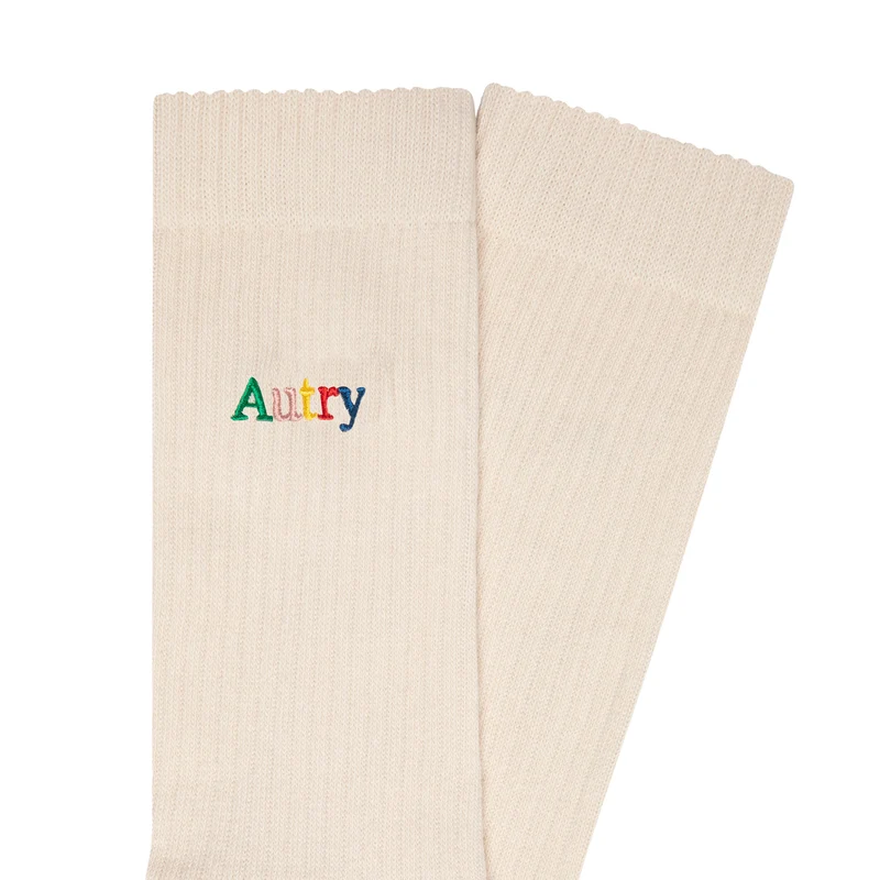 Autry Multicolor Embroidered Logo Socks