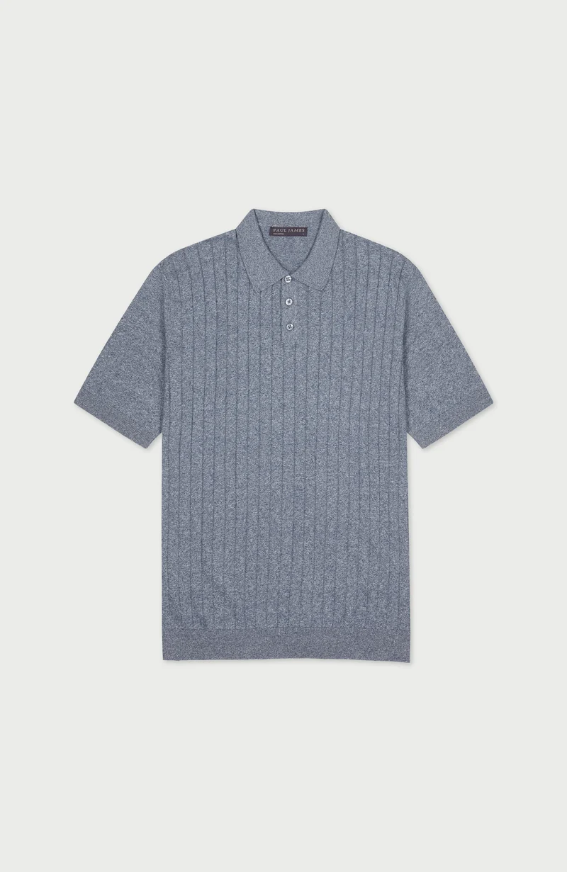 Mens Ultra Fine Cotton Selection Knit Polo Shirt
