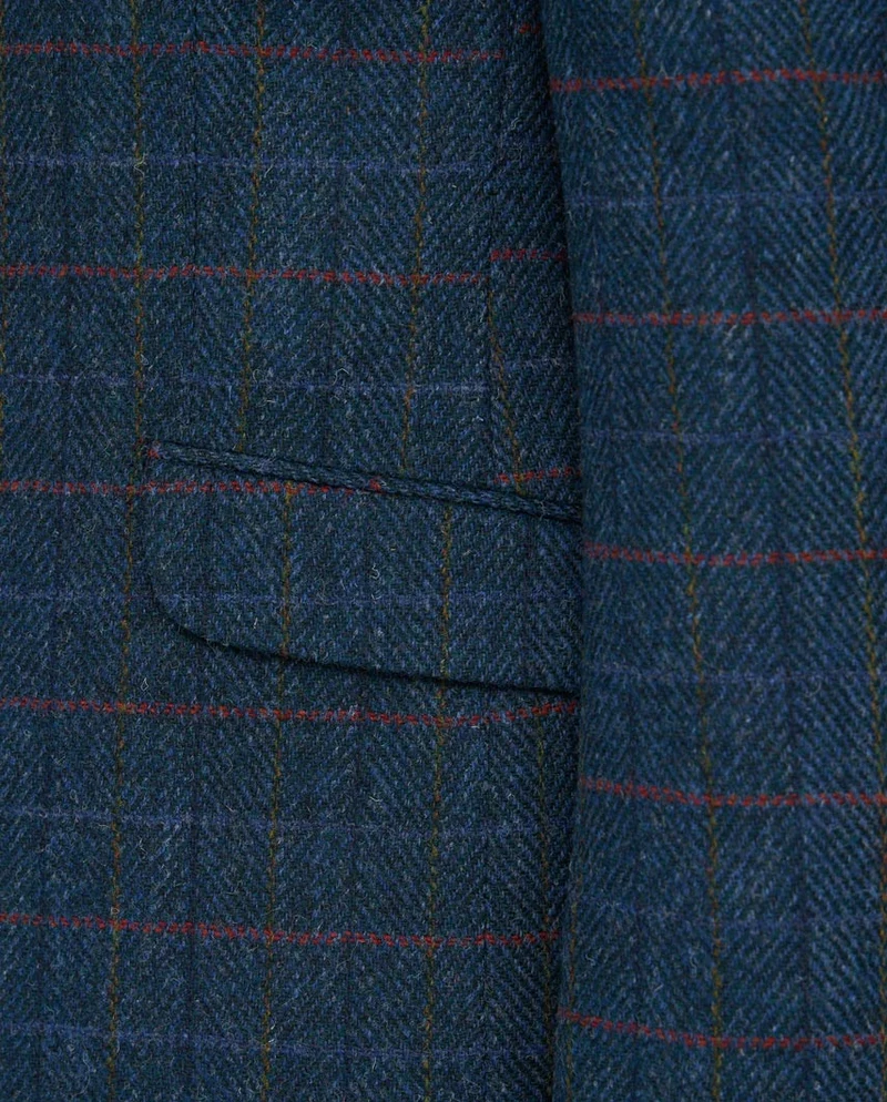 Harris Tweed Sakko "London" in royal navy Tweed