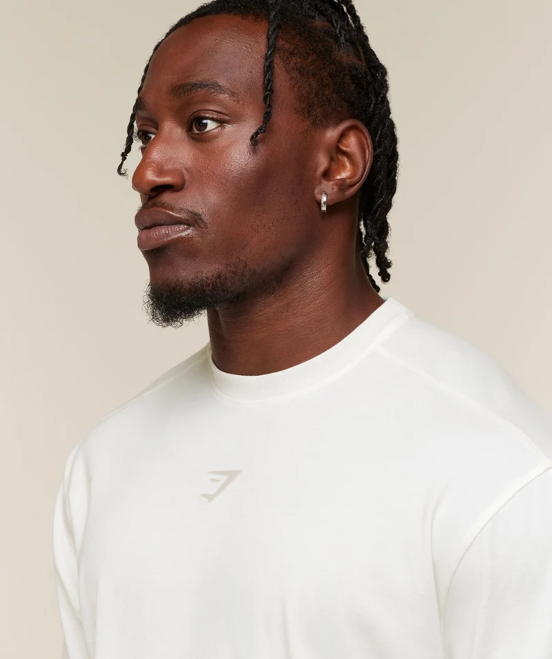 Gymshark Power Washed Oversized T-Shirt - Soft White/Wash