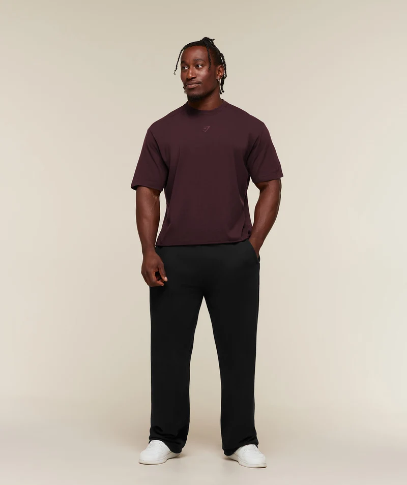 Gymshark Power Washed Oversized T-Shirt - Cherry Purple/Wash