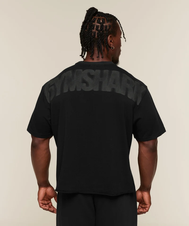 Gymshark Power Washed Oversized T-Shirt - Black/Wash