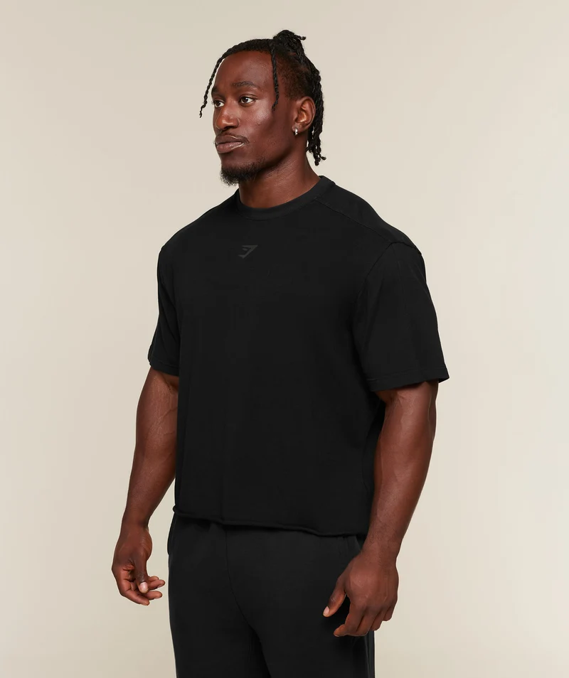 Gymshark Power Washed Oversized T-Shirt - Black/Wash