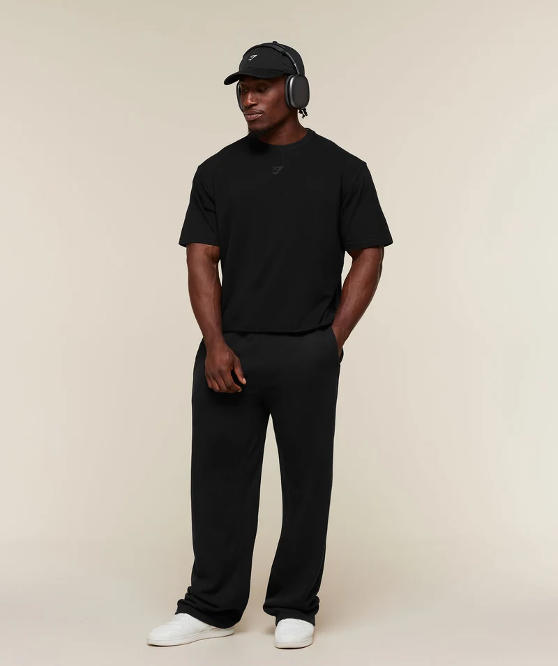 Gymshark Power Washed Oversized T-Shirt - Black/Wash