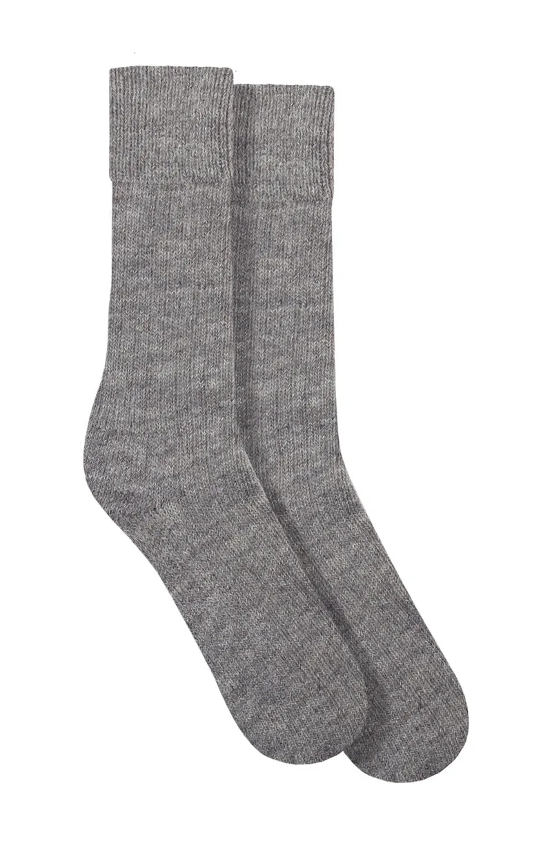 Wandersocken mit Alpaka-Kissensohle