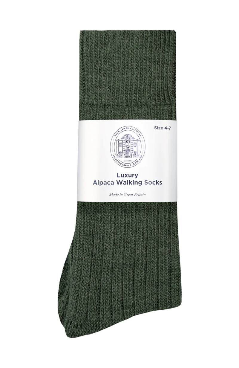 Wandersocken mit Alpaka-Kissensohle