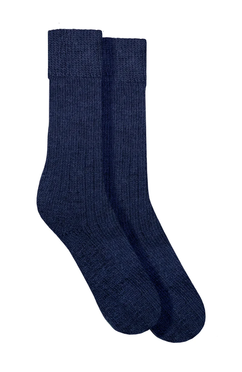 Wandersocken mit Alpaka-Kissensohle