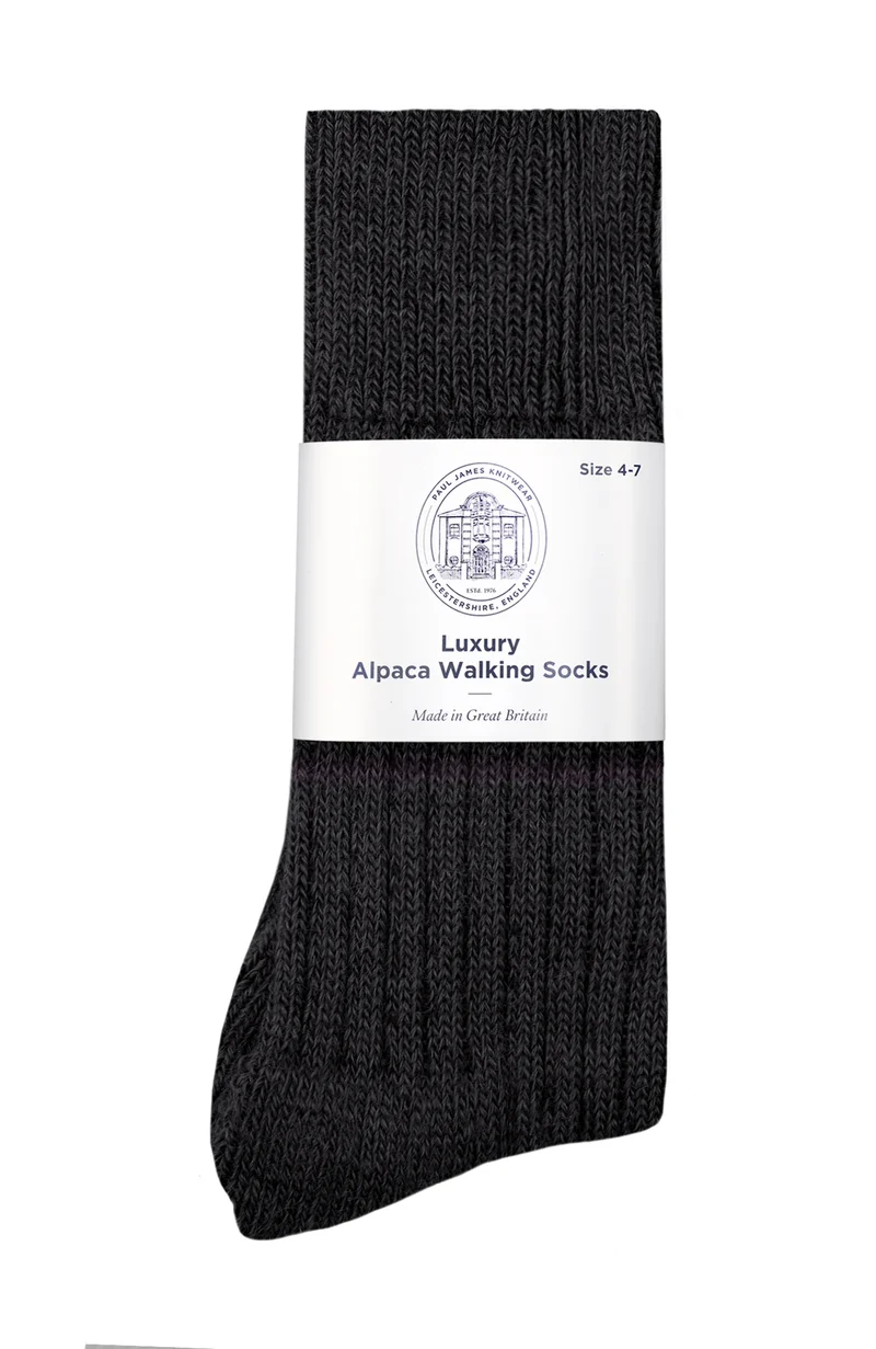 Wandersocken mit Alpaka-Kissensohle