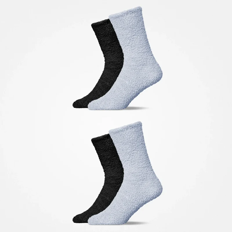 Kuschelsocken | Mix (Schwarz/Blaugrau)
