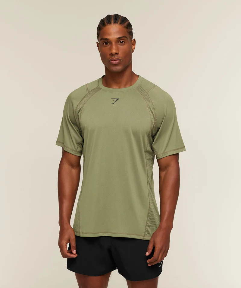 Gymshark Sport Iteration T-Shirt - Grounded Green