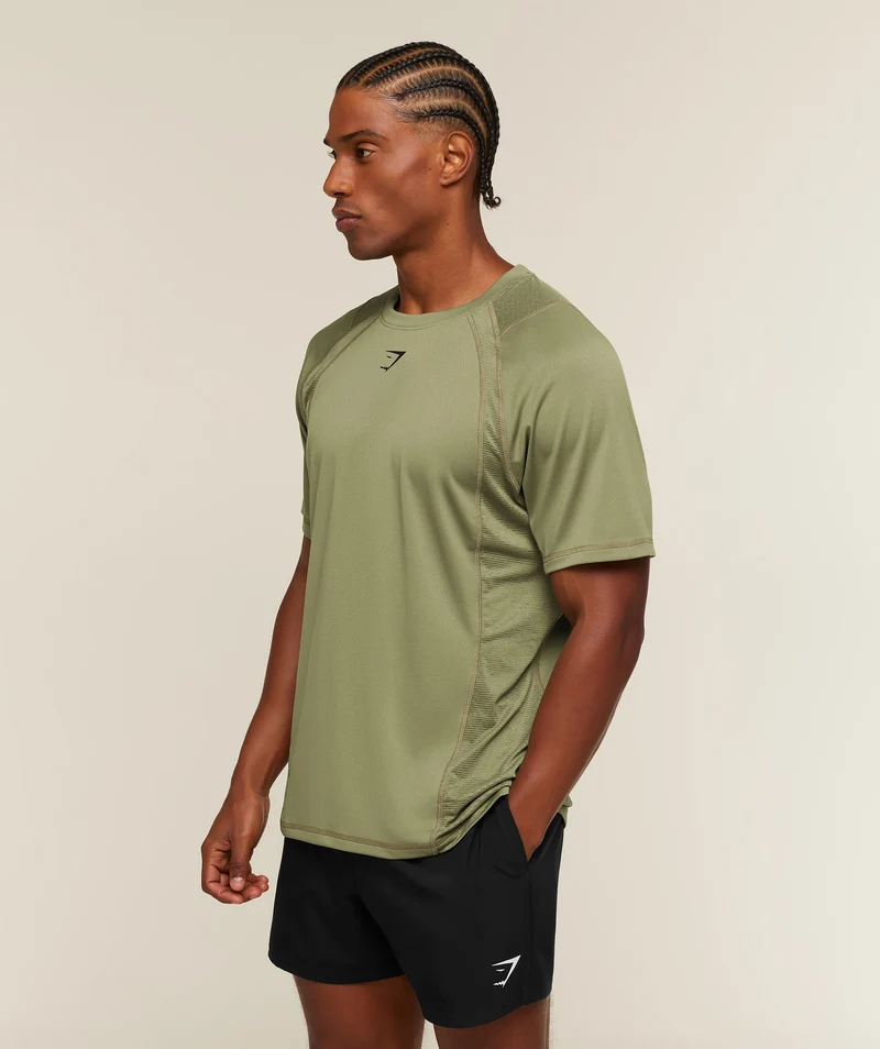 Gymshark Sport Iteration T-Shirt - Grounded Green
