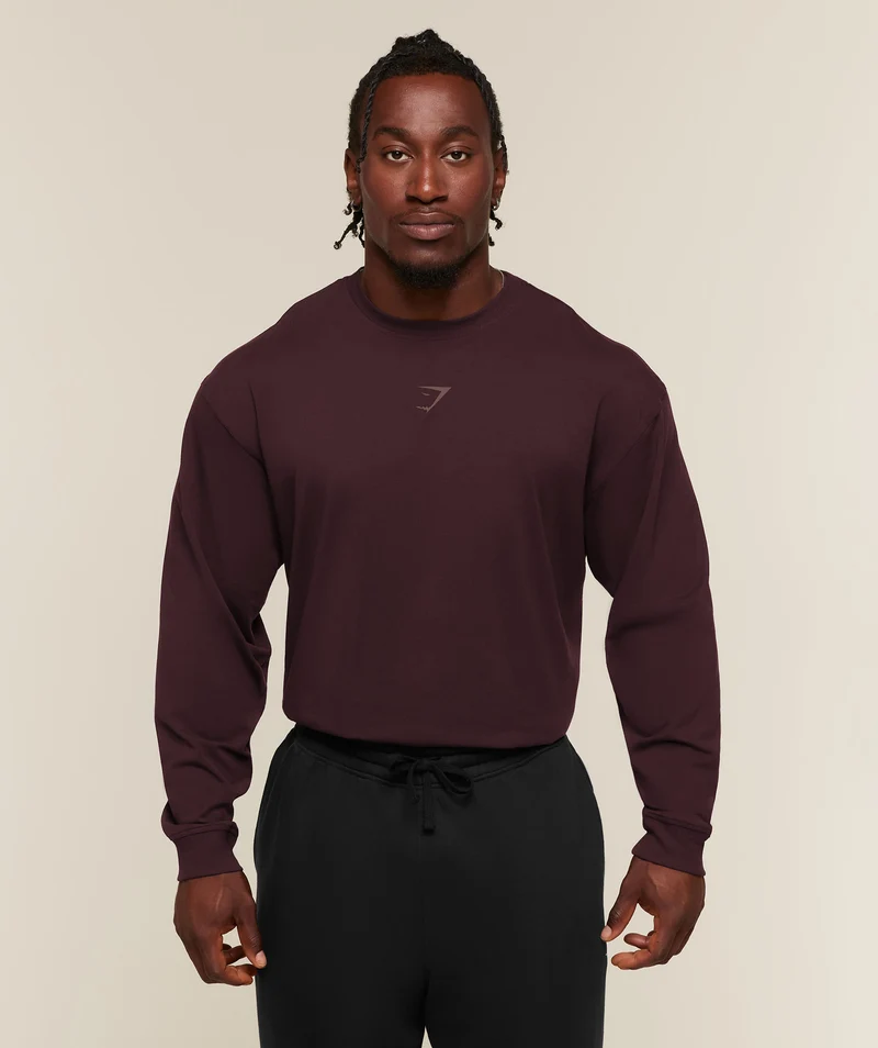 Gymshark Power Long Sleeve T-Shirt - Cherry Purple