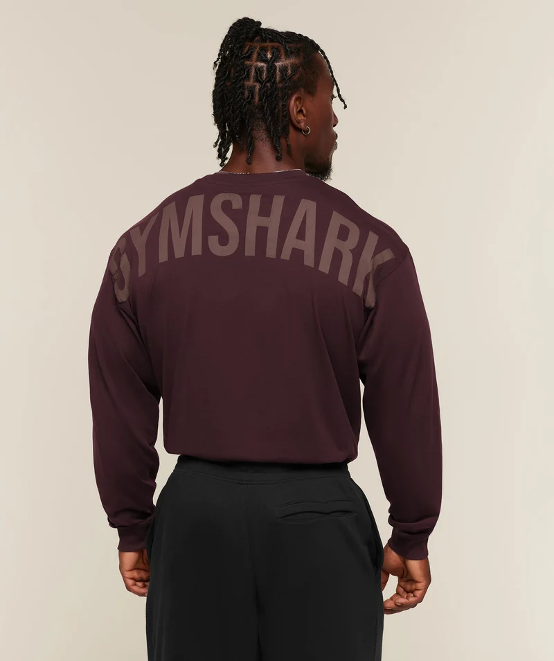 Gymshark Power Long Sleeve T-Shirt - Cherry Purple