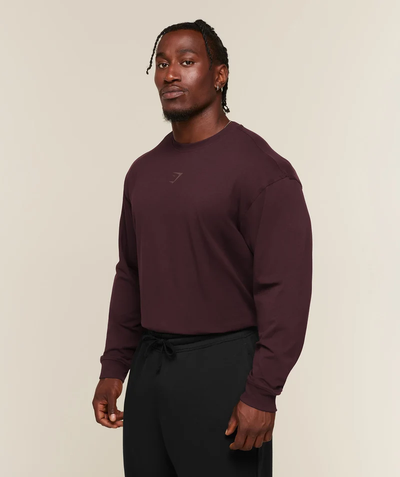 Gymshark Power Long Sleeve T-Shirt - Cherry Purple