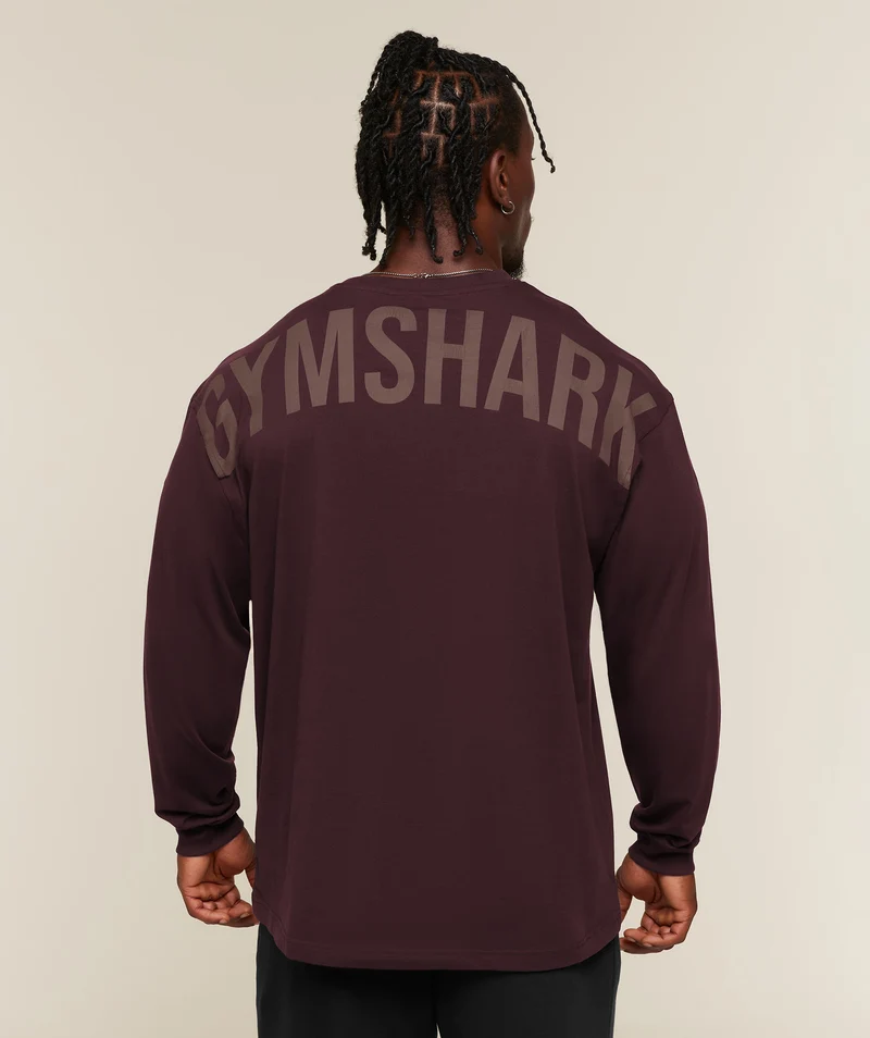 Gymshark Power Long Sleeve T-Shirt - Cherry Purple