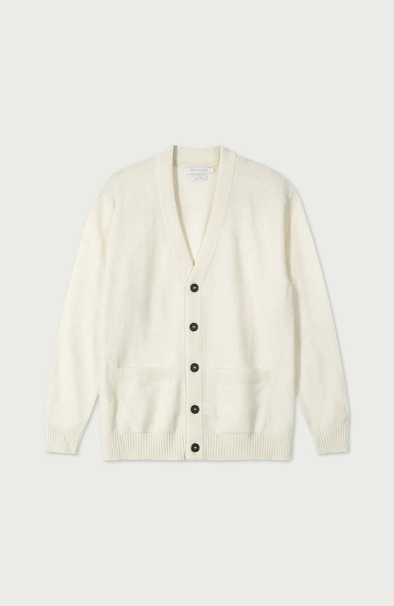 Mens Lambswool Cardigan
