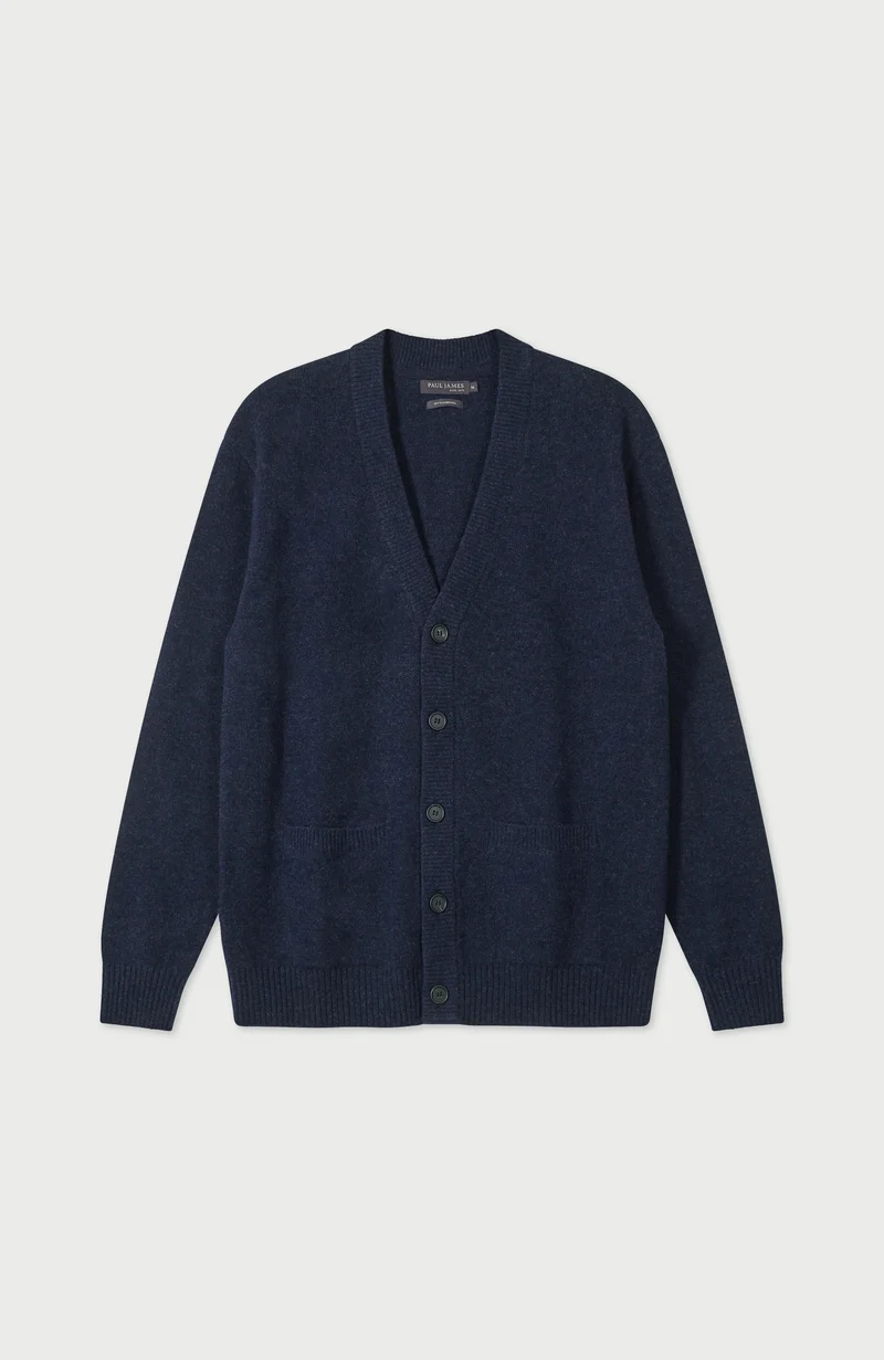 Mens Lambswool Cardigan