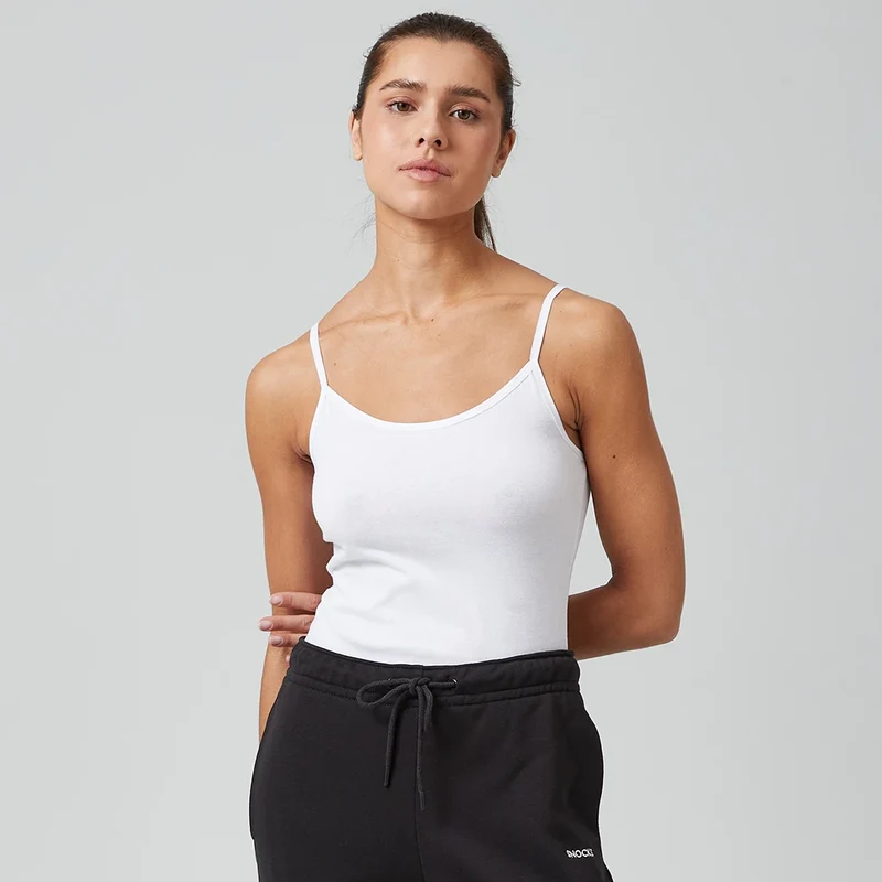 Damen Spaghetti Tops | Weiß