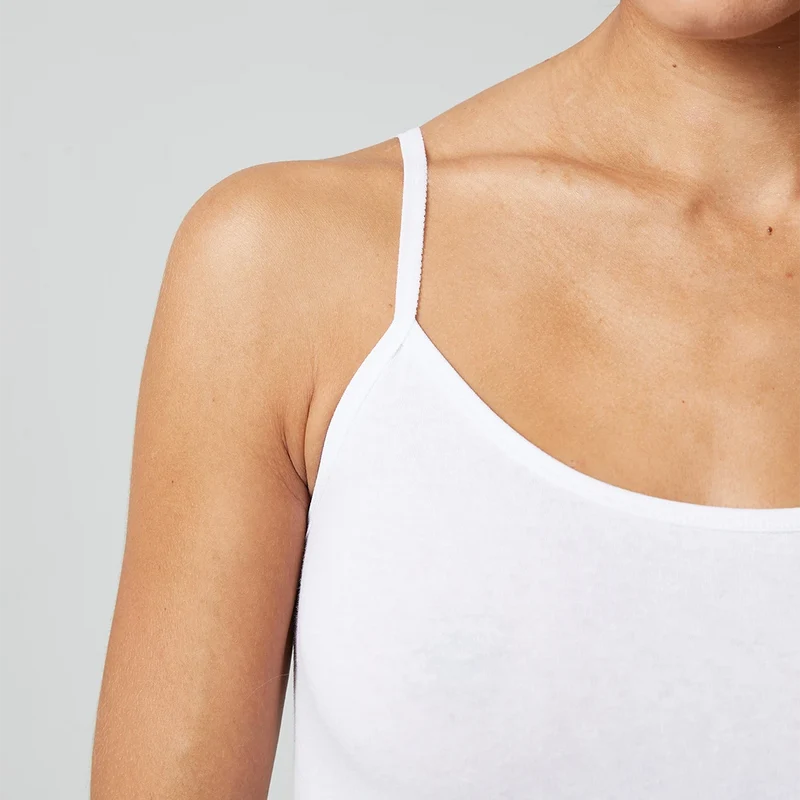 Damen Spaghetti Tops | Weiß