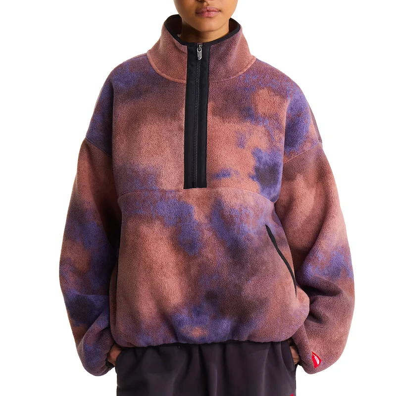 The North Face Red Box Printed 1/2 Zip Fleece