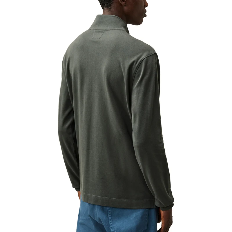 C.P. Company Stretch Piquet Long Sleeve Half Zip Polo
