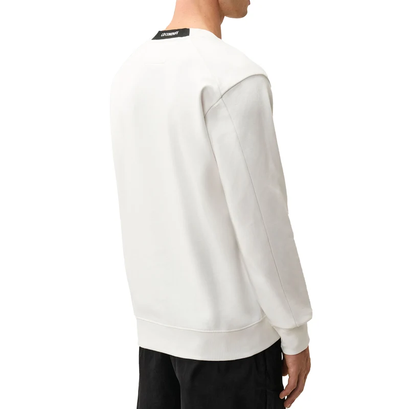 C.P. Company Diagonal Raised Fleece Crew Neck Lens Sweatshirt