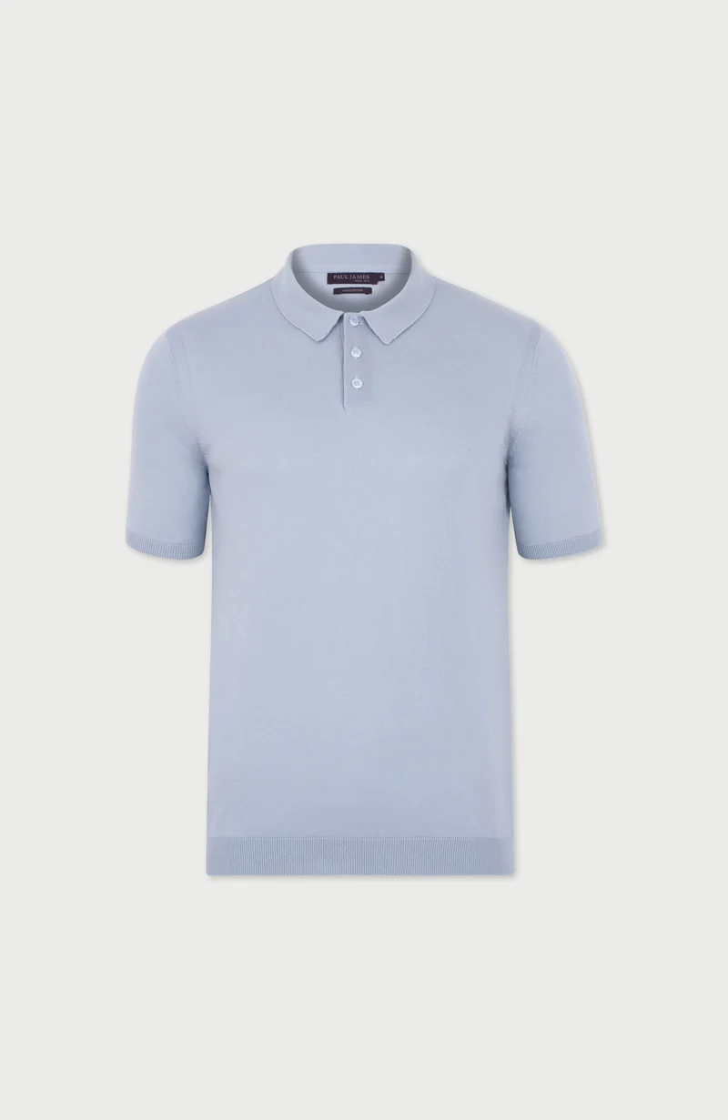 Kurzärmliges Herren-Poloshirt aus 100 % ultrafeiner Baumwolle