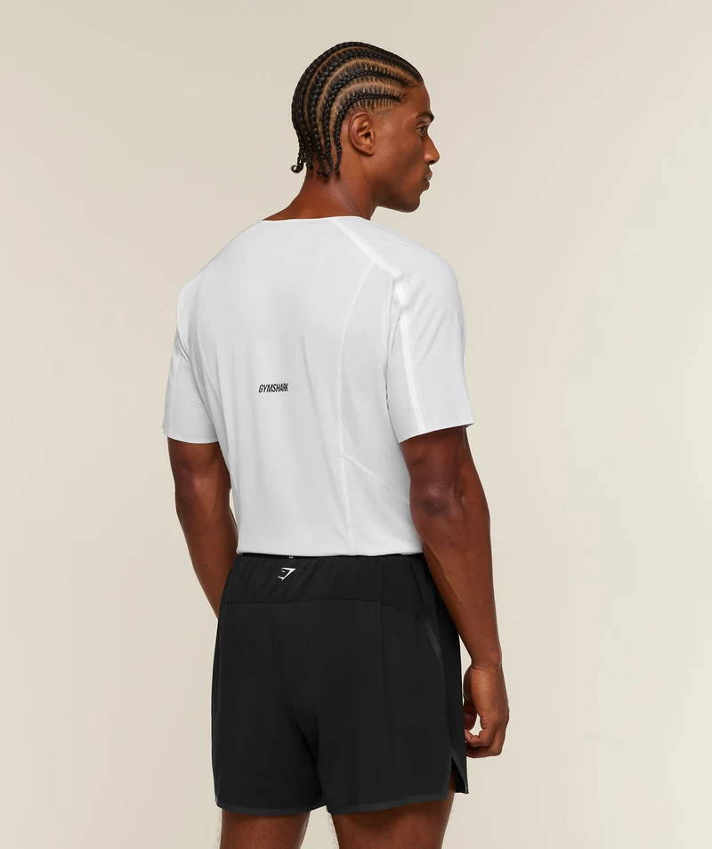 Gymshark Hybrid Race T-Shirt - White