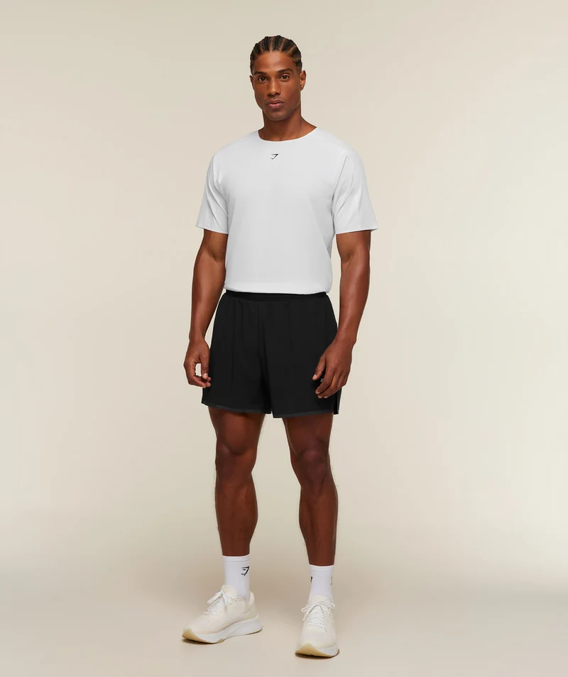 Gymshark Hybrid Race T-Shirt - White