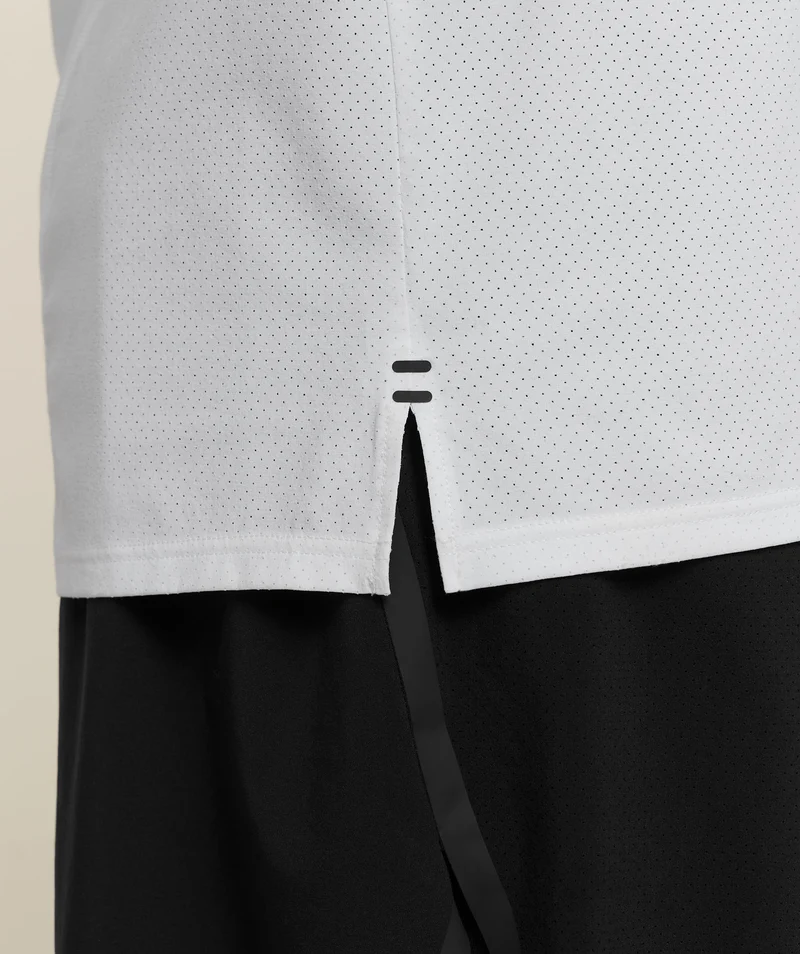 Gymshark Hybrid Race T-Shirt - White