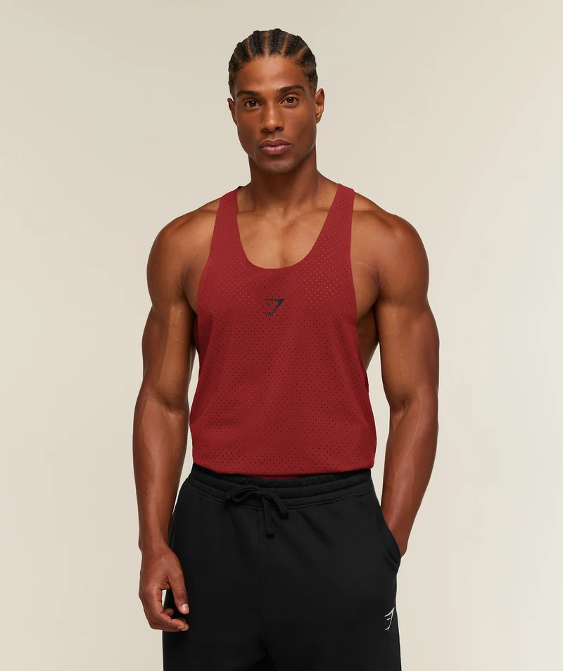 Gymshark Ultra Light Performance Tank - Sets Red