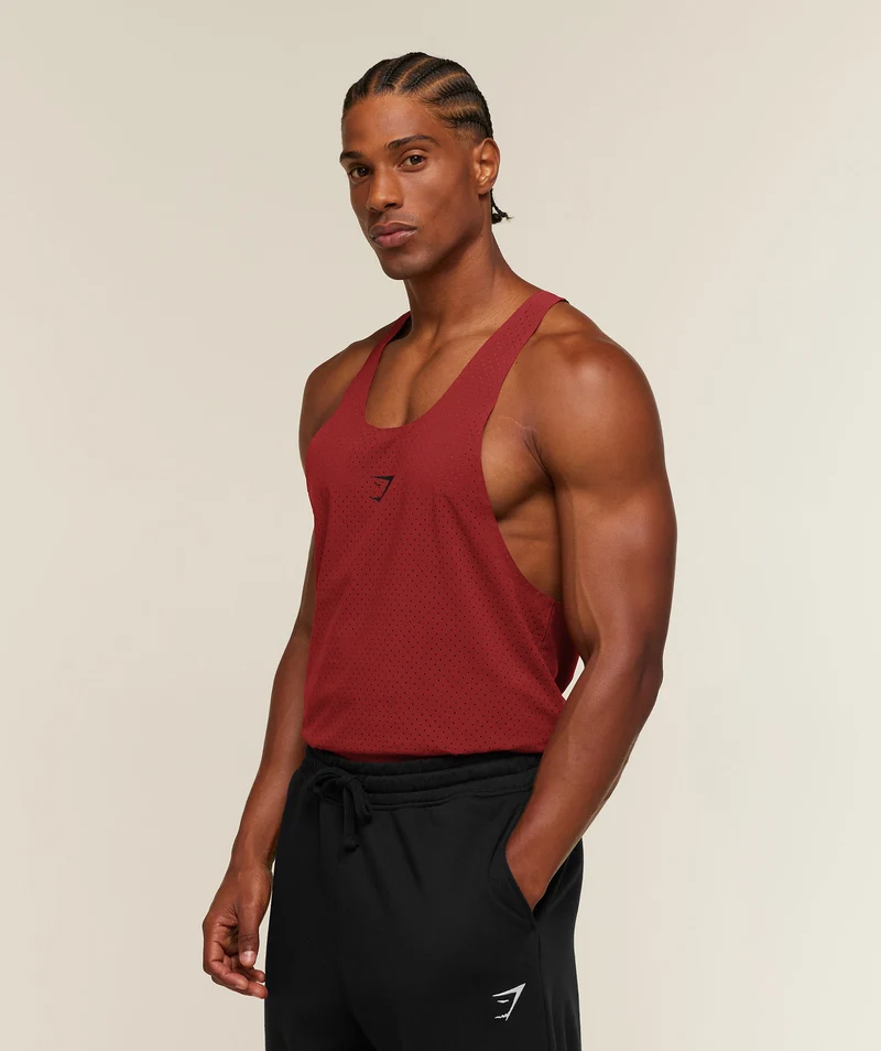 Gymshark Ultra Light Performance Tank - Sets Red