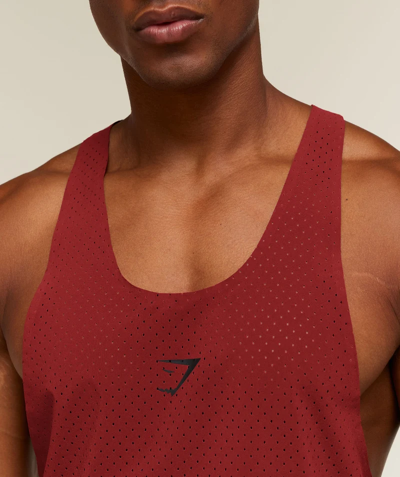 Gymshark Ultra Light Performance Tank - Sets Red