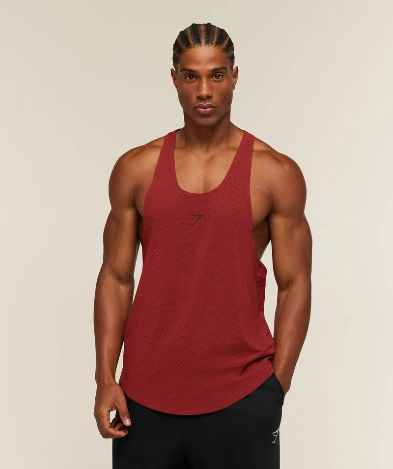 Gymshark Ultra Light Performance Tank - Sets Red