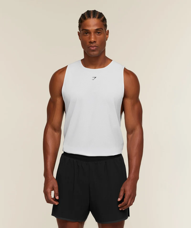 Gymshark Hybrid Tank - White