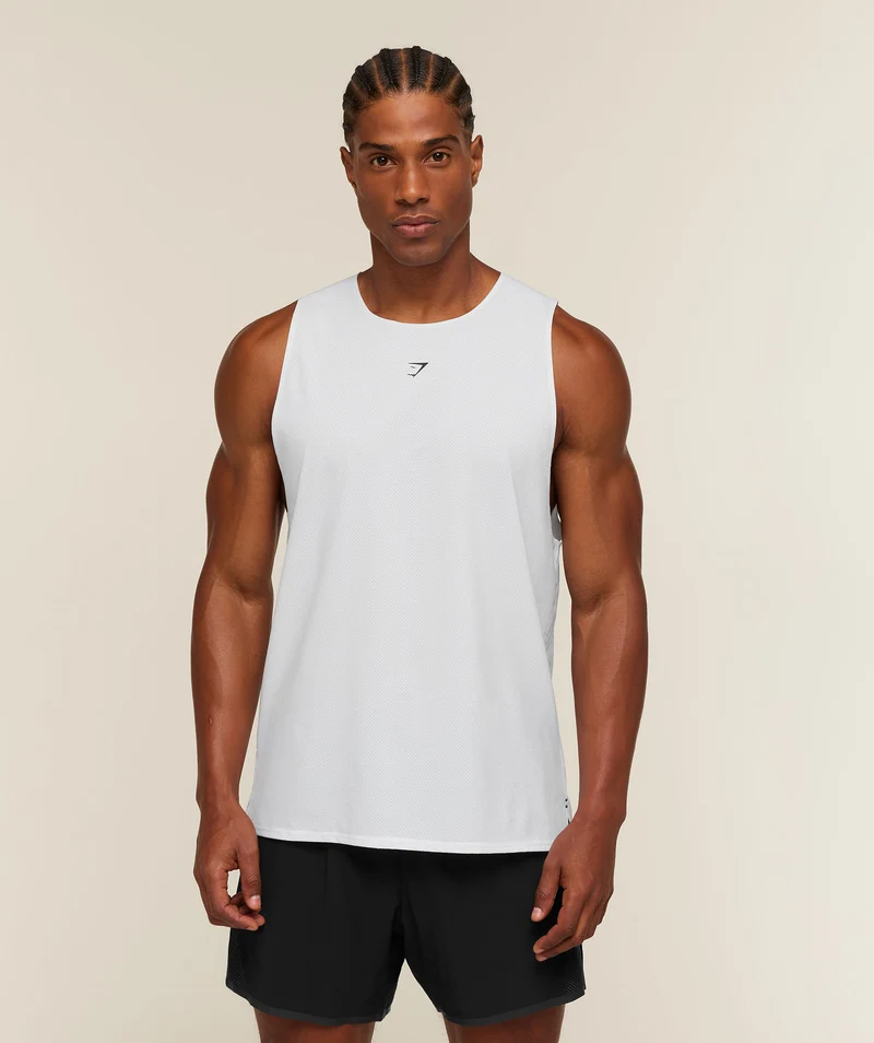 Gymshark Hybrid Tank - White