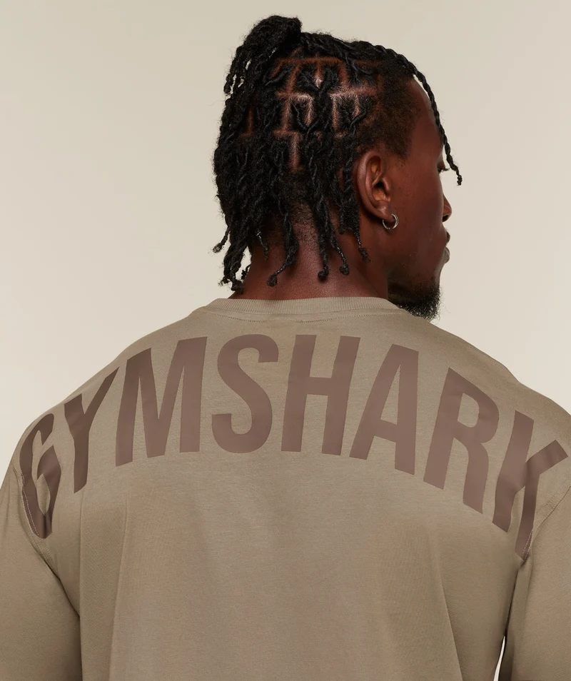 Gymshark Power T-Shirt - Lifestyle Brown