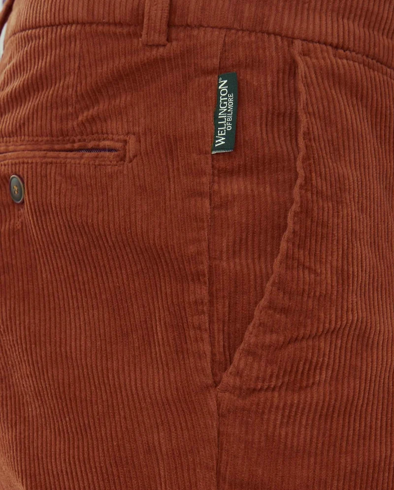 Herren Cordhose "Mr. Bradley" aus Genuacord in burnt orange