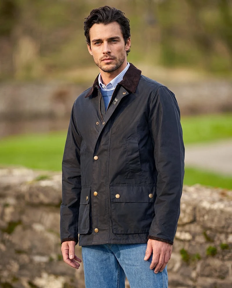 Herren Wachsjacke "Starberg SO" in navy