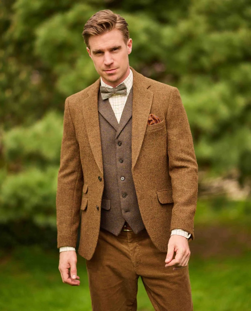 Harris Tweed Sakko "London" in multicolor rust