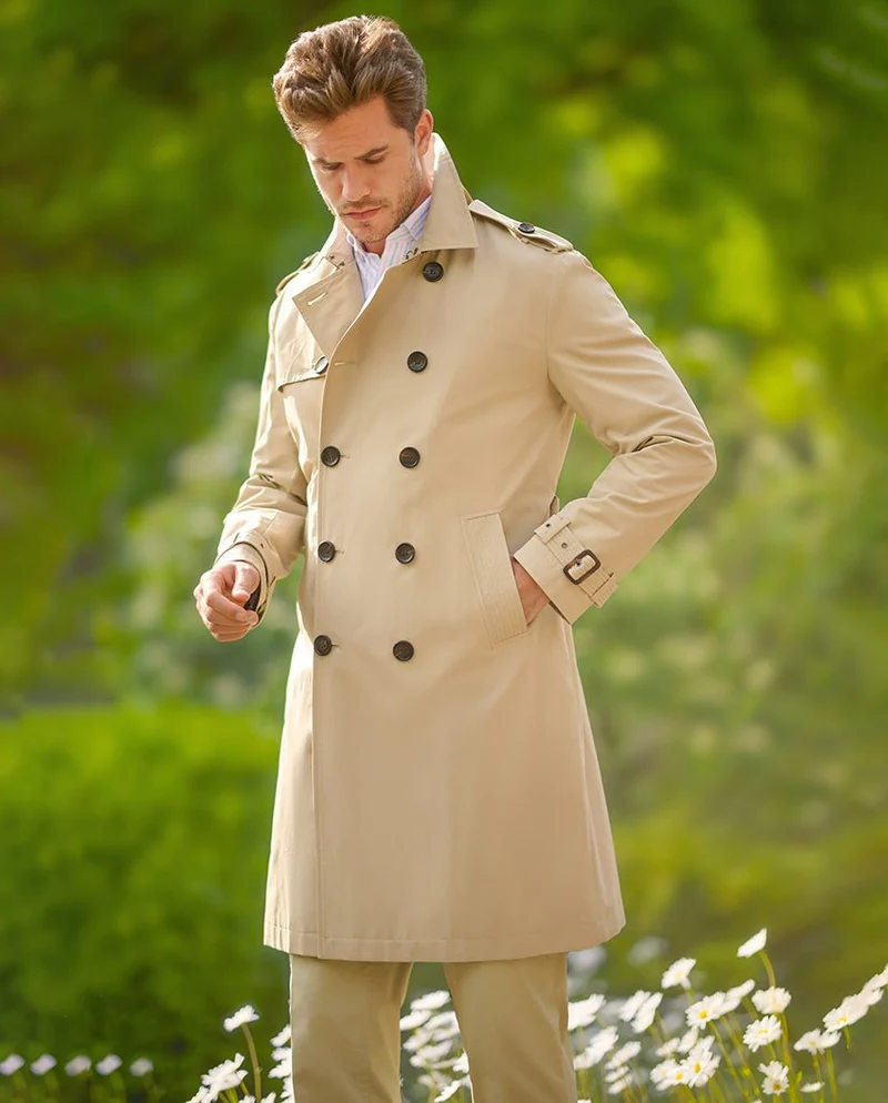 Herren Trenchcoat "Chelsea" in beige