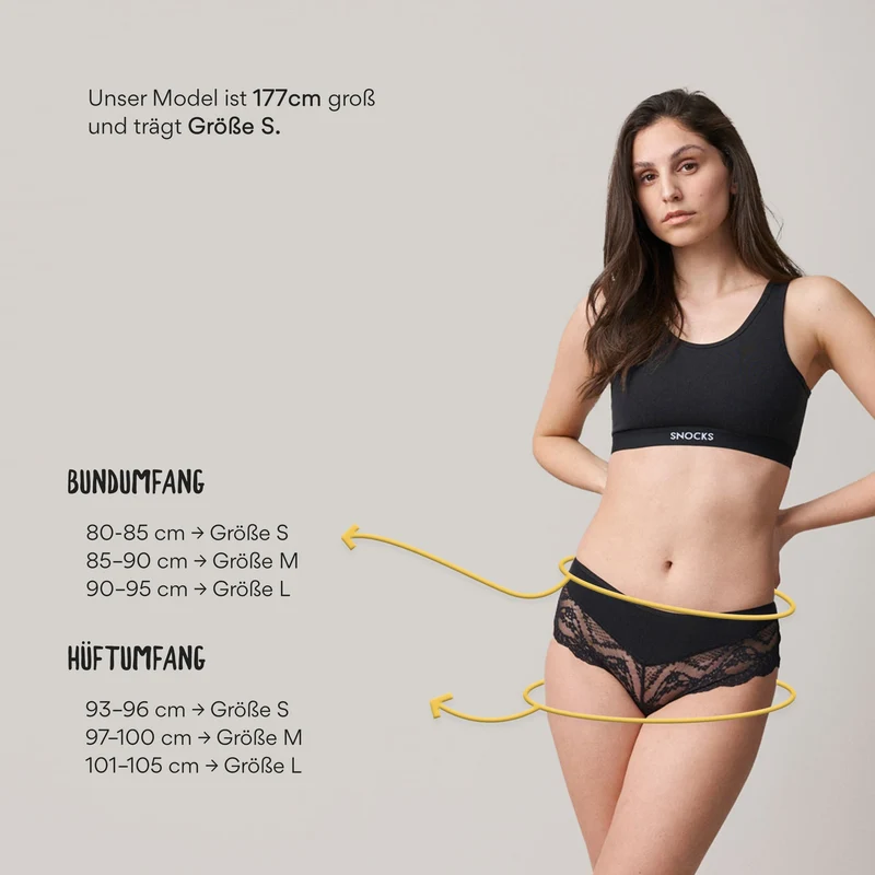 Hipster Panties mit Spitze | Mix (Mauve/Weinrot/Schwarz)
