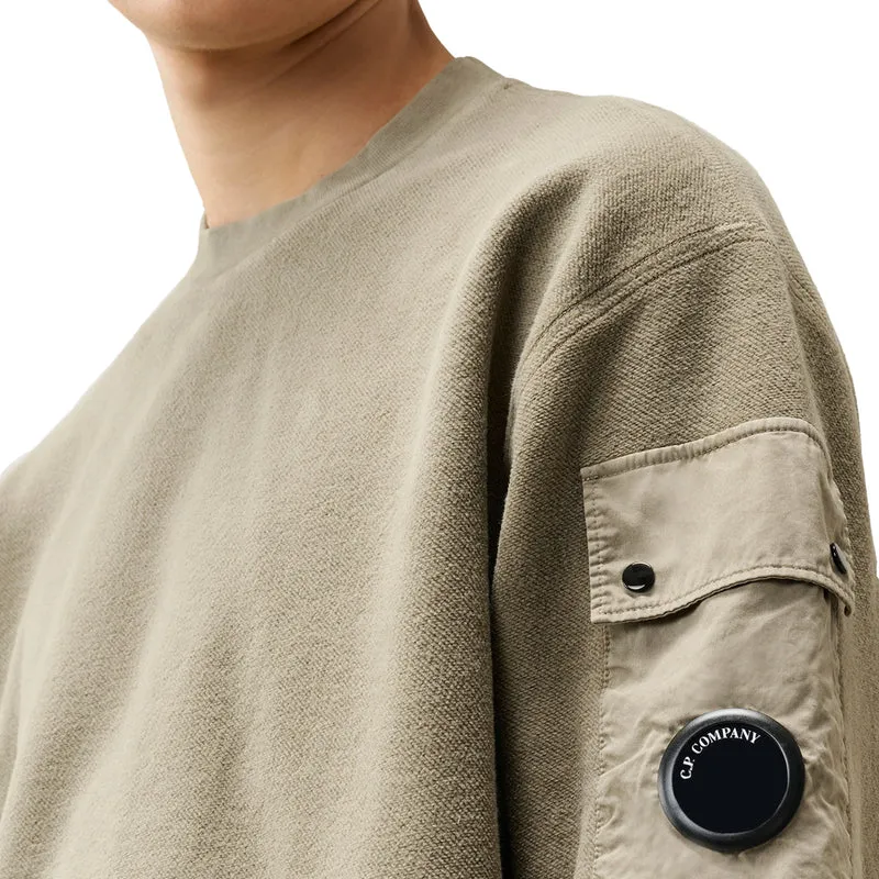 C.P. Company Brushed Emerized Diagonal Fleece Lens Sweatshirt