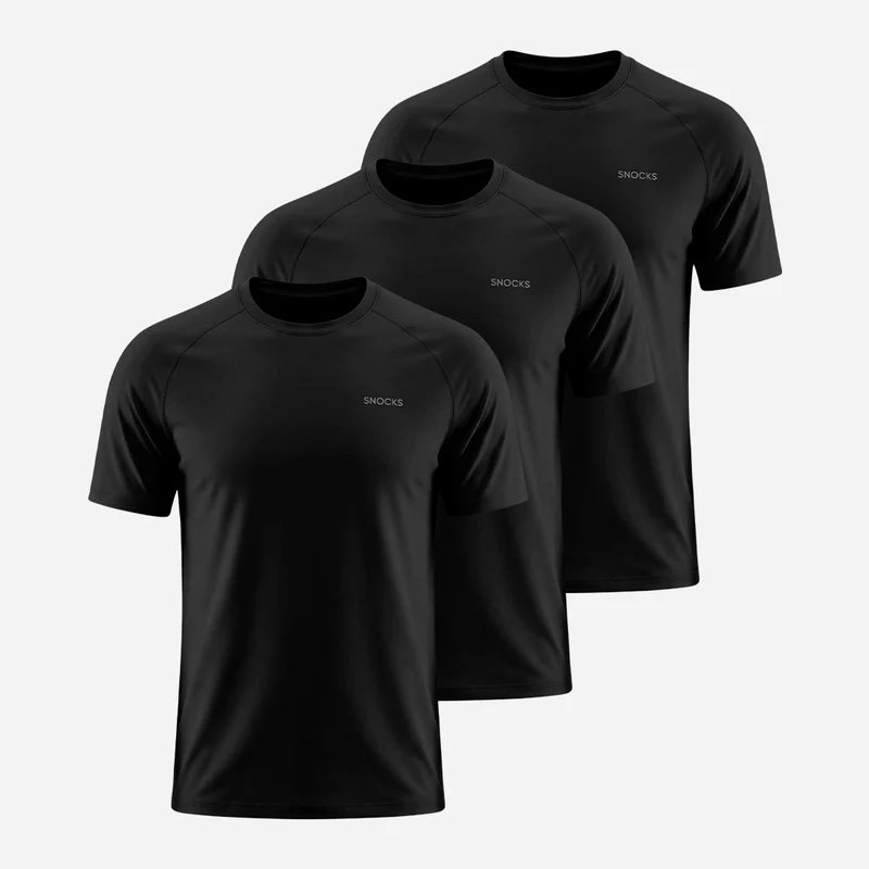 Trainingsshirt Raglan Herren | Schwarz