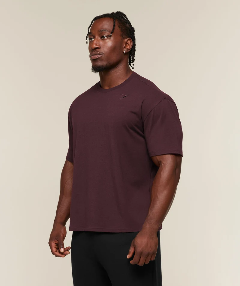 Gymshark Campus Crest T-Shirt - Cherry Purple