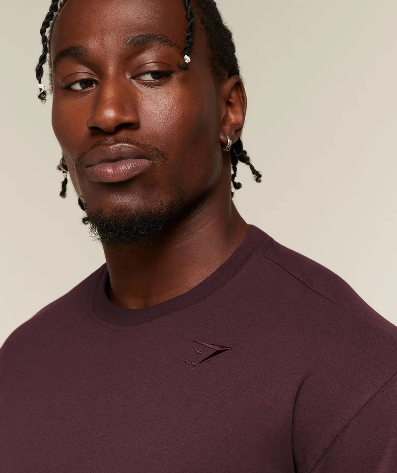 Gymshark Campus Crest T-Shirt - Cherry Purple